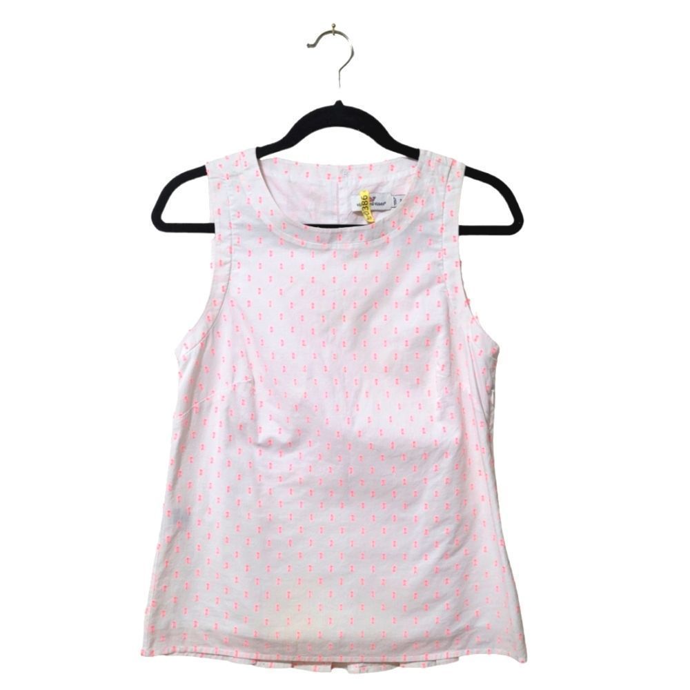 Vineyard Vines Neon Pink Swiss Dot Top